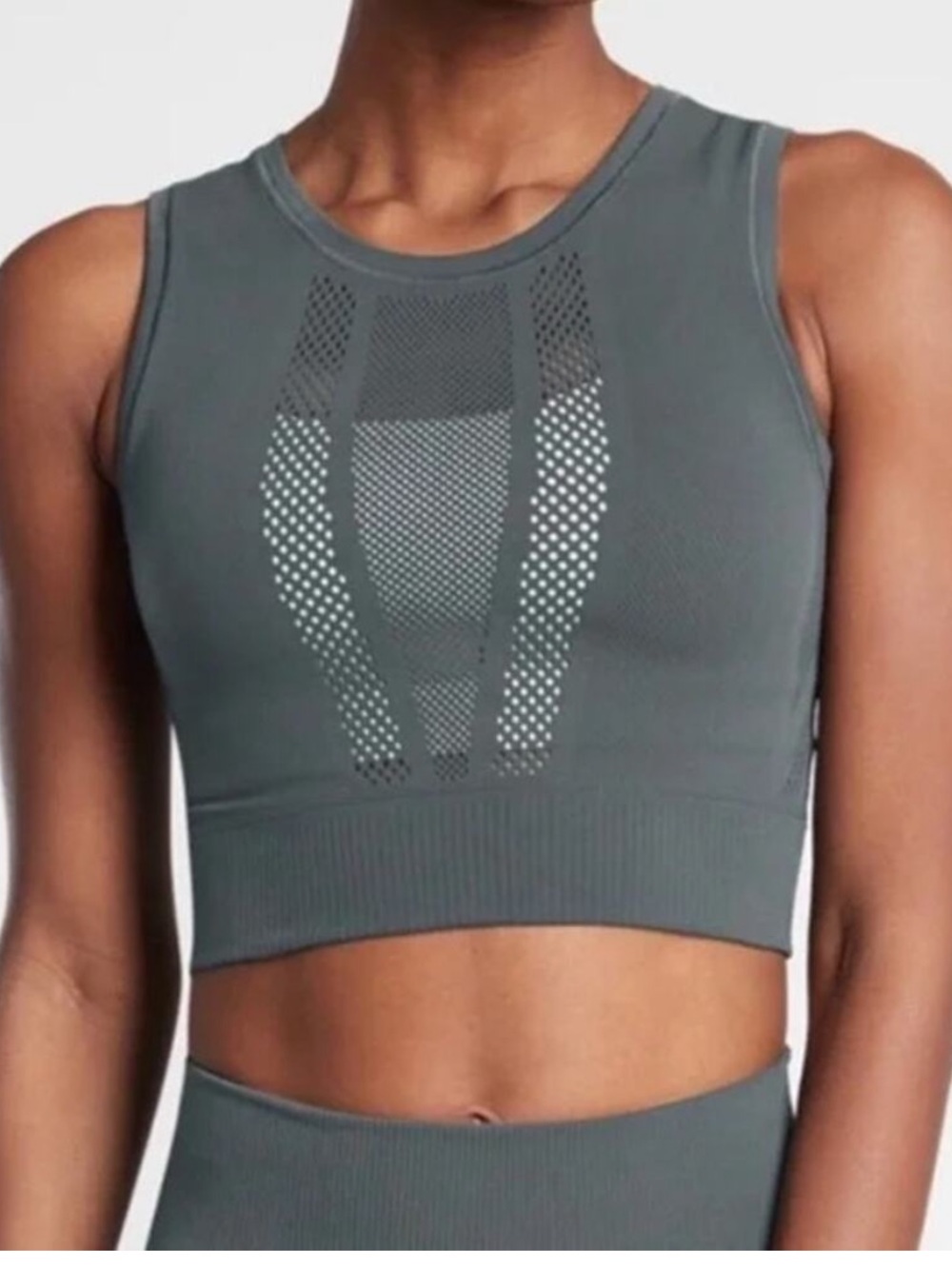 NWT Athleta Charcoal Mudra Crop Tank